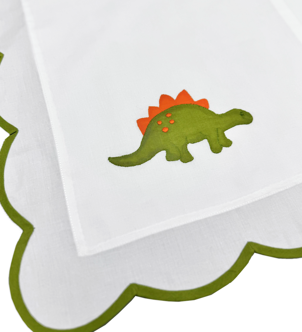 Dinosaur Baby Boudoir Pillow, Green & Orange - New