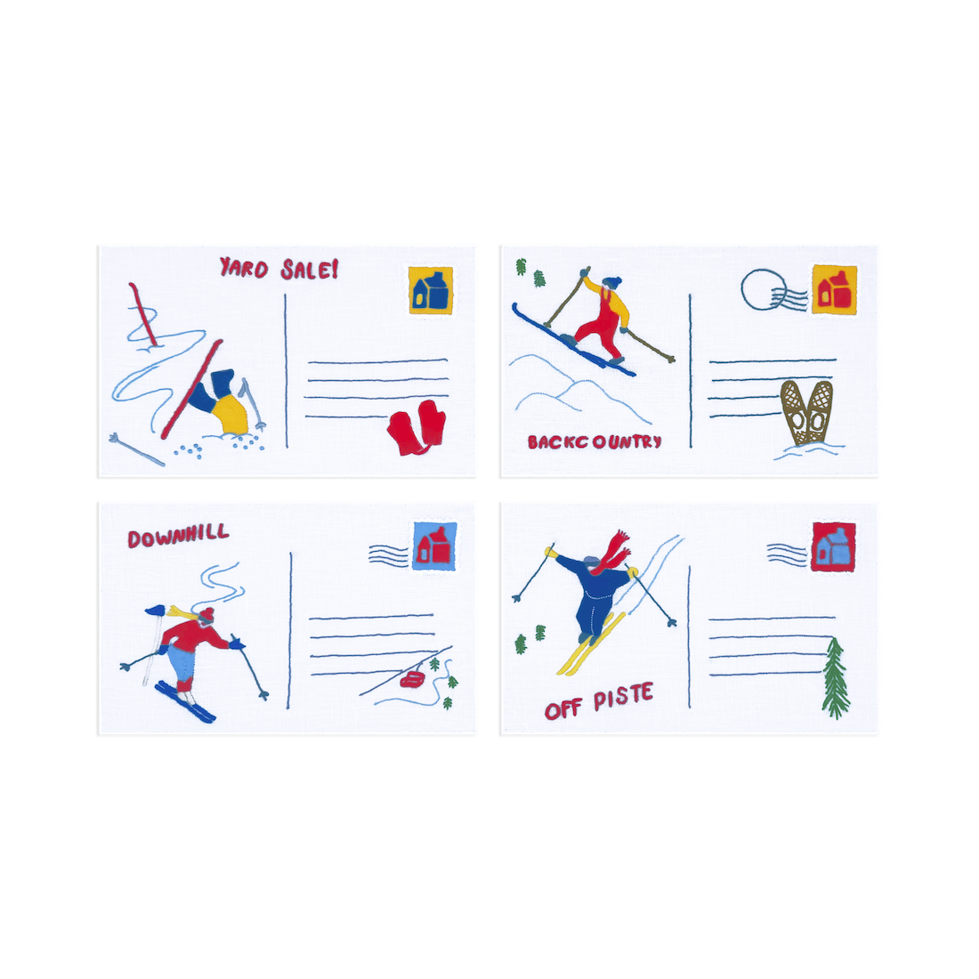 With Love From Aprés Cocktail Napkins, Set of 4