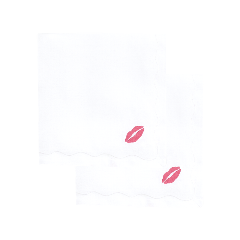 Besos Dinner Napkins Light Pink, Set of 2