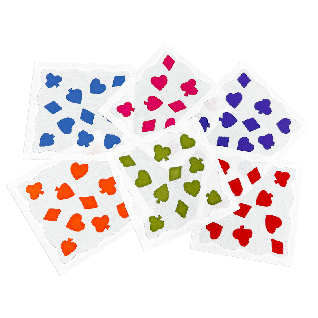 Cardshark Cocktail Napkins Rainbow, Set of 6 - Pre-Order