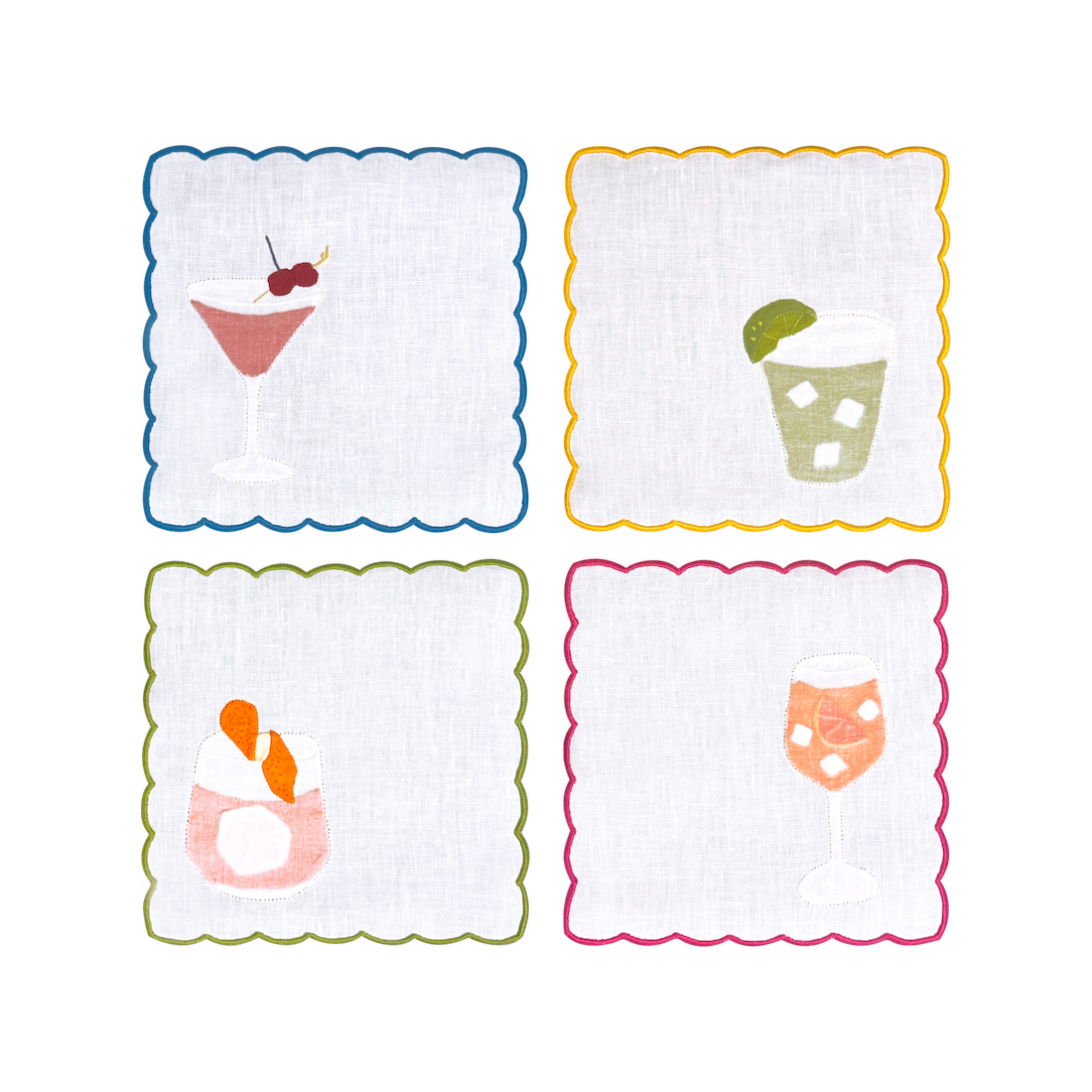 Cocktail Hour Napkins, Set of 4