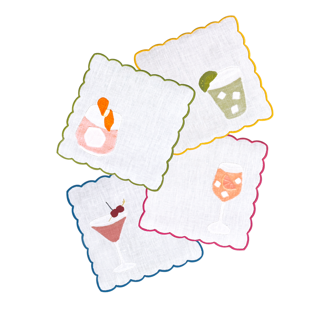 Cocktail Hour Napkins, Set of 4
