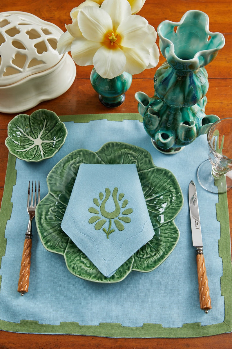 Indian Tulip Dinner Napkins Ocean, Set of 2