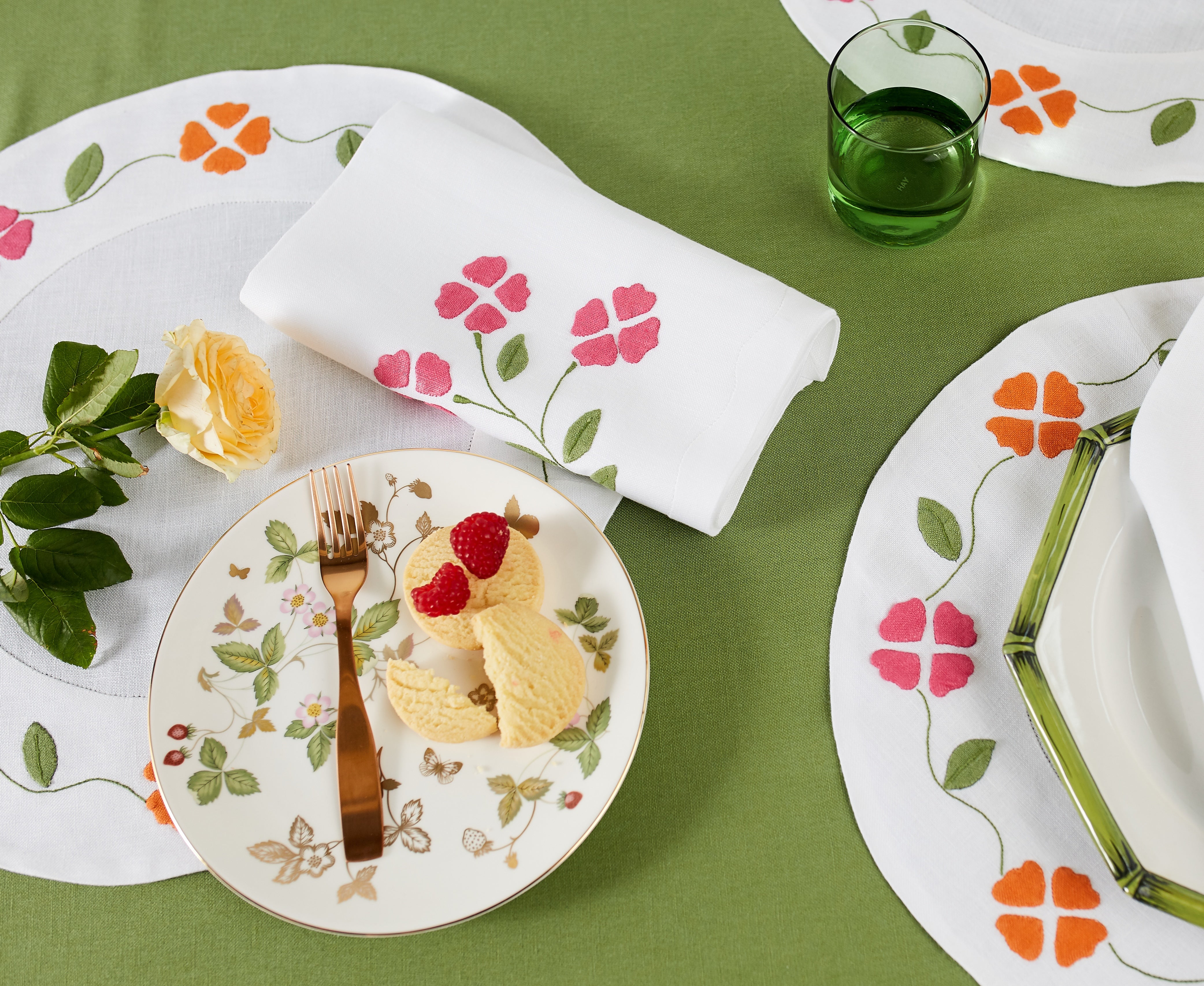Matisse Floral Dinner Napkins, Pink, Set of 2 - Last 3 Sets