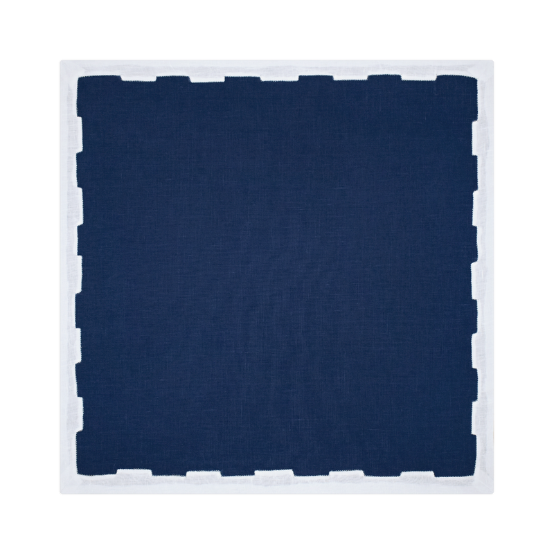 Hanover Placemat, Navy & White, Set of 2