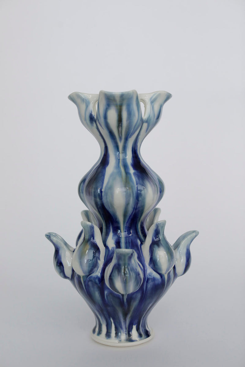 Porcelain Tulipiere Blue