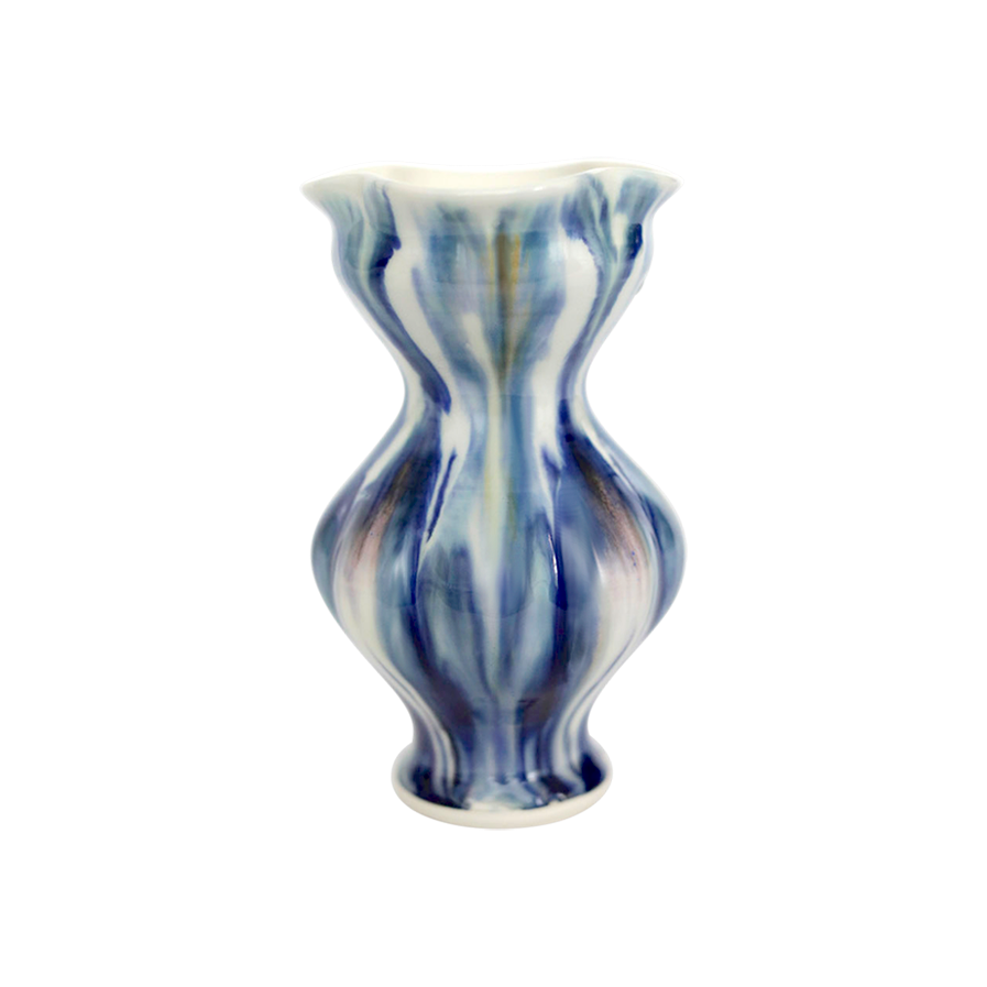 Porcelain Bud Vase Blue