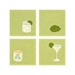 Margarita Cocktail Napkins, Set of 4