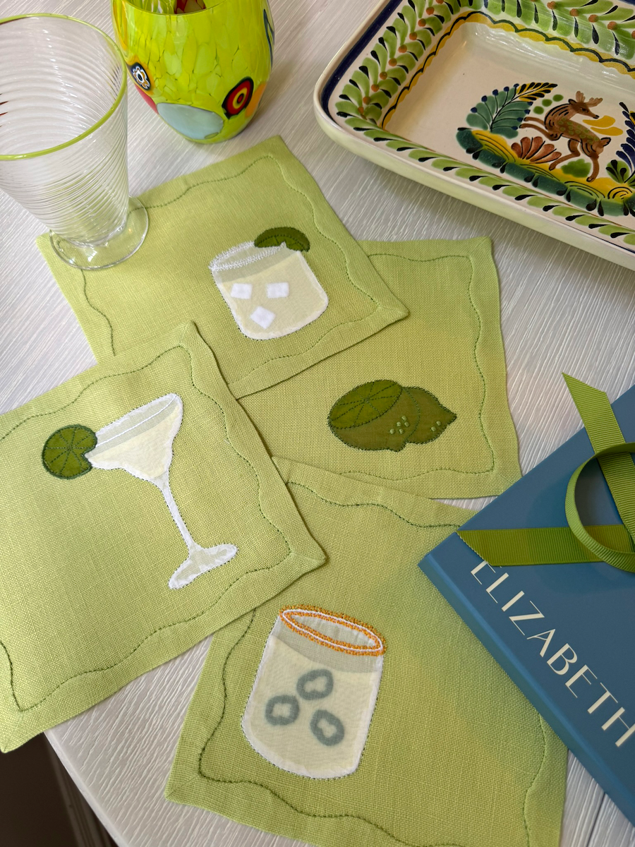 Margarita Cocktail Napkins, Set of 4 - New