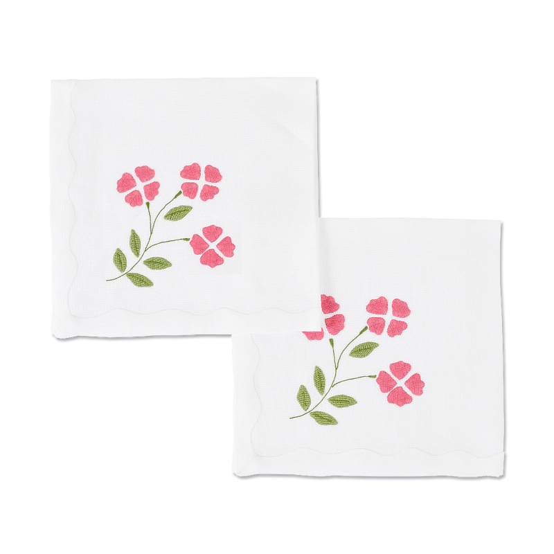 Matisse Floral Dinner Napkins, Pink, Set of 2 - Last 3 Sets