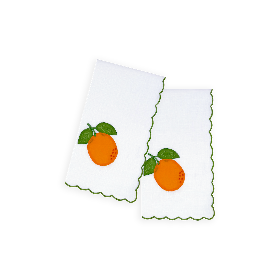 Orange Dinner Napkins, Set of 2 - New