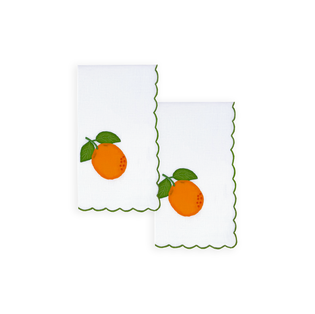 Orange Dinner Napkins, Set of 2 - New