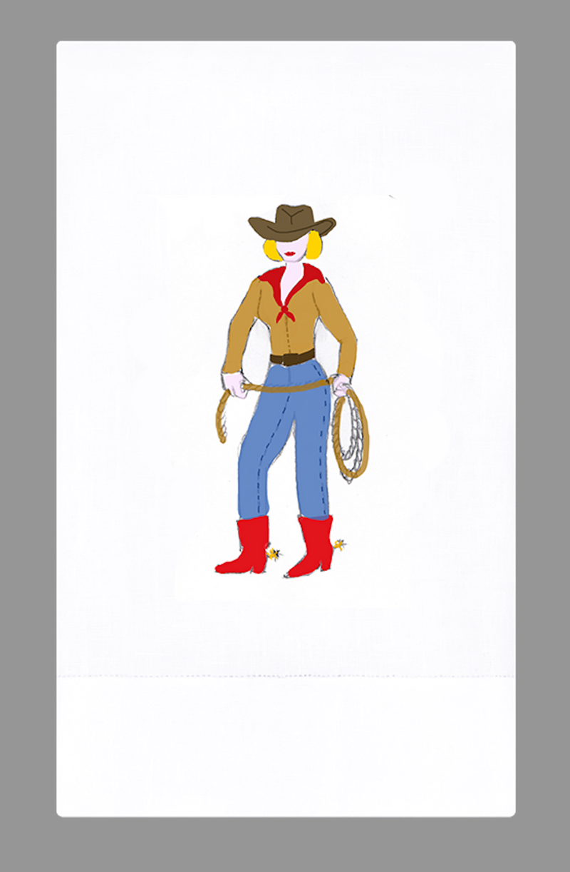 Cowgirl Guest Towel