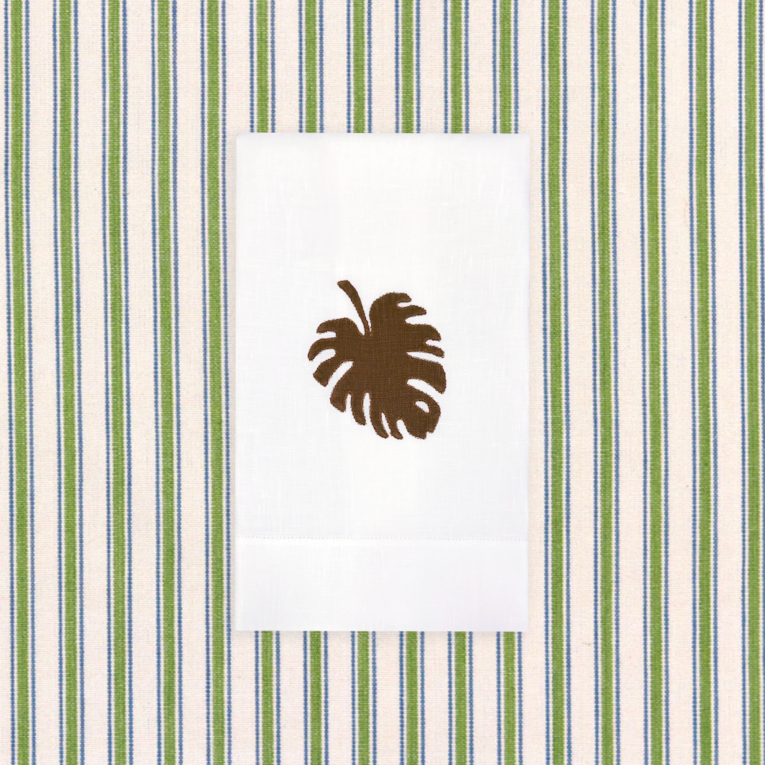 Monstera Leaf Guest Towel Sandalwood - New
