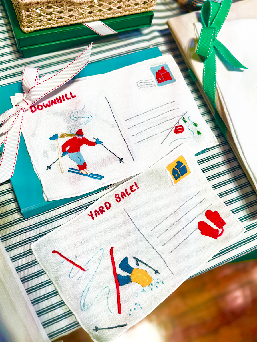 With Love From Aprés Cocktail Napkins, Set of 4