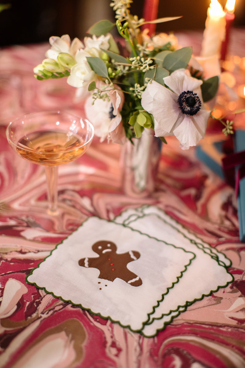 Gingerbread Cocktail Napkins, Set of 6