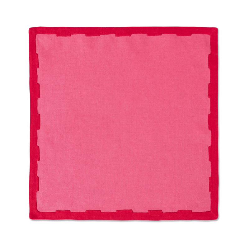 Hanover Placemats, Pink and Red, Set of 2