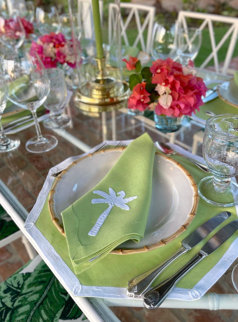 Bamboo Placemat Lime, Set of 2
