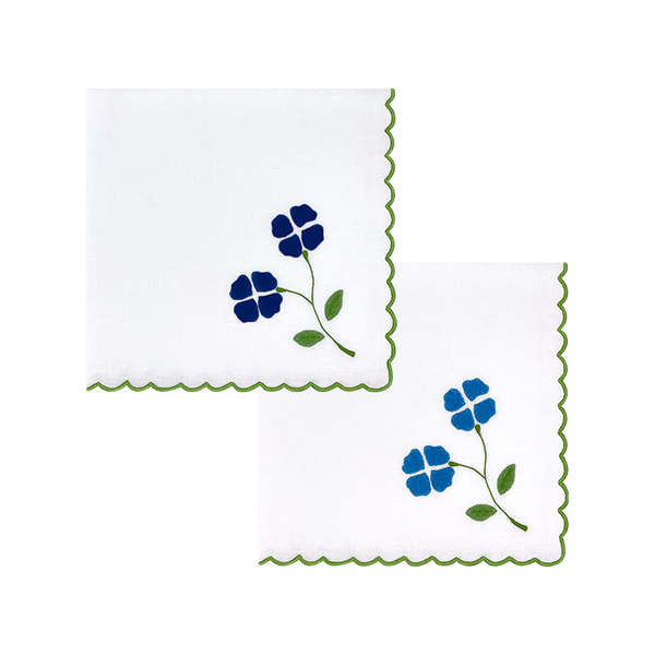 Matisse Dinner Napkins, Shades of Blue, Set of 2